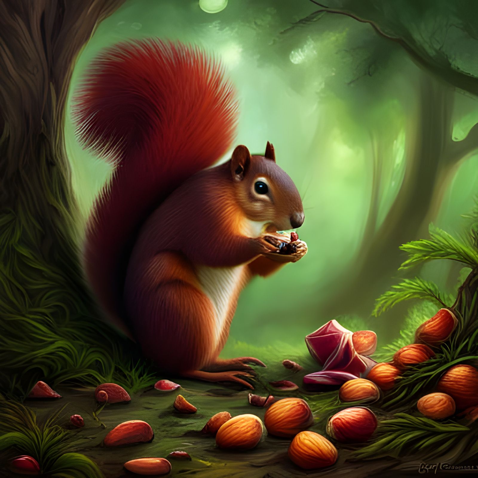 Giant Squirrel - AI Generated Artwork - NightCafe Creator