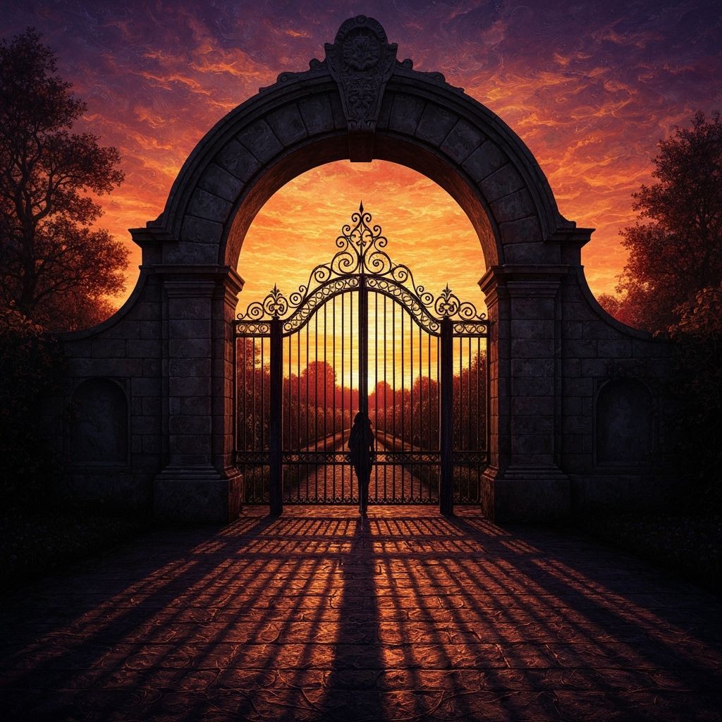 Behind the gates