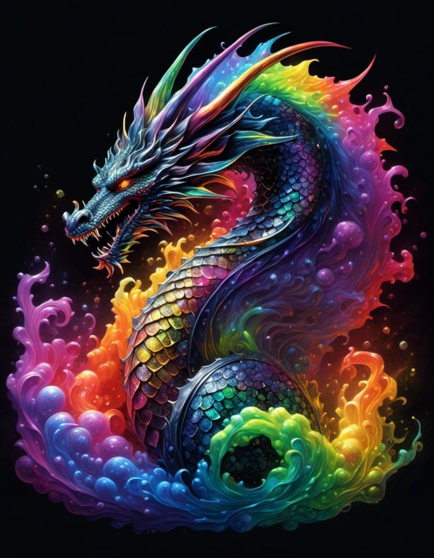 Unholy Dragon - AI Generated Artwork - NightCafe Creator