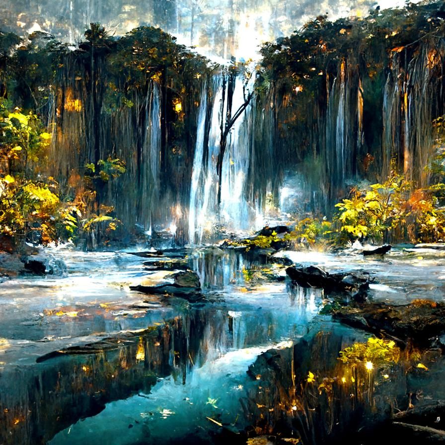 Light breaking trough the forest  by @Gokiburi