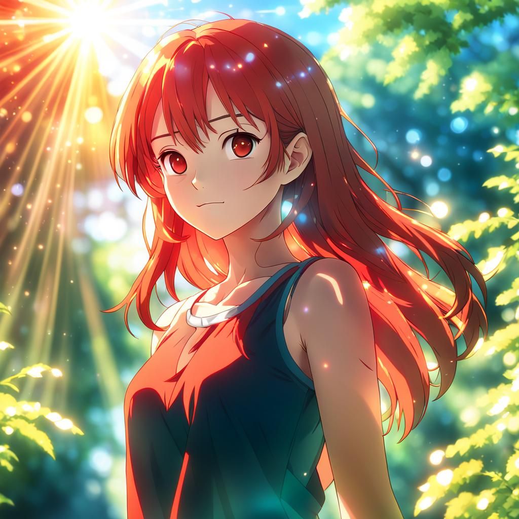 Anime girl in red dress.
@AloneMARLA