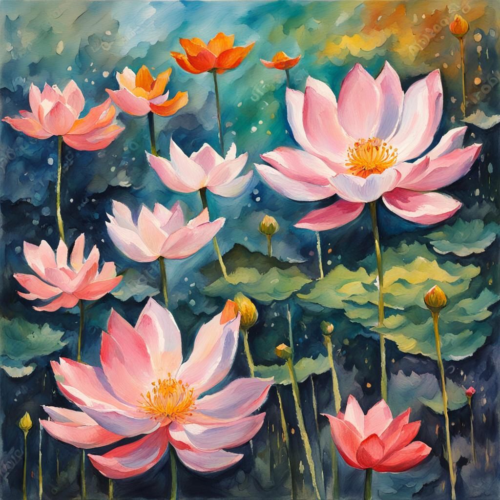 Lotus Field Sketch
