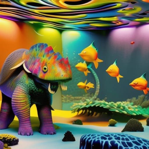 Big monster Under the sea, Lisa Frank, Frank Miller, Jack Da...