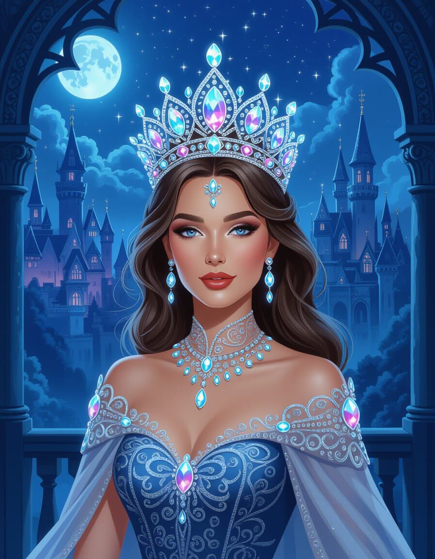 A delicate crown of white barnacles