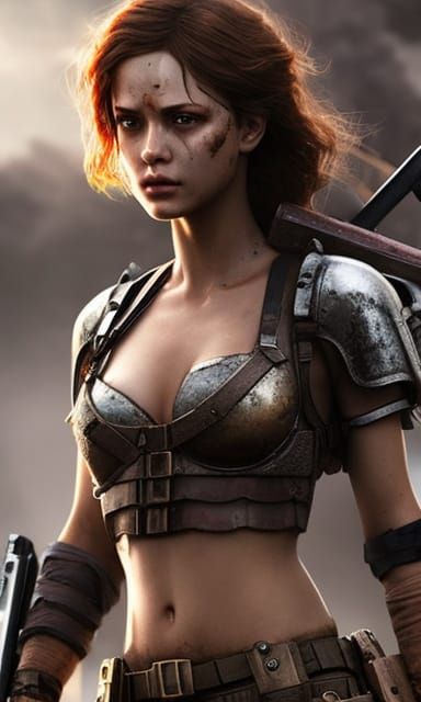 Post-Apocalyptic Warrior girl 318