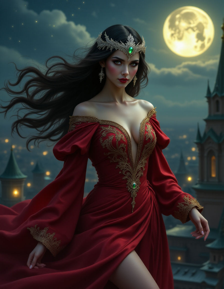 A fierce and elegant witch Margarita