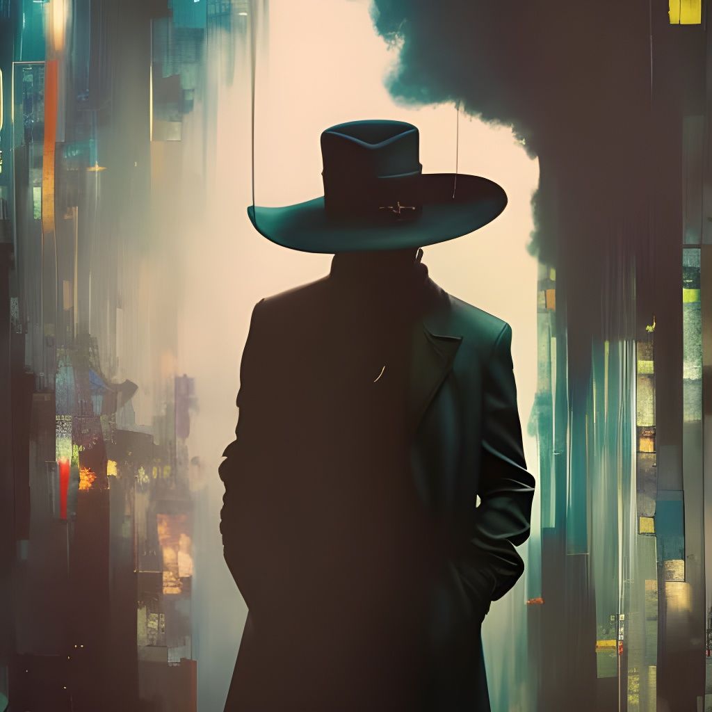 The Man in the Black Hat  by @LD