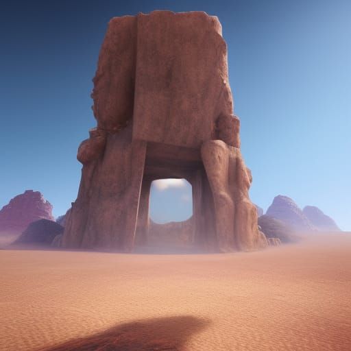 Monolith in the desert