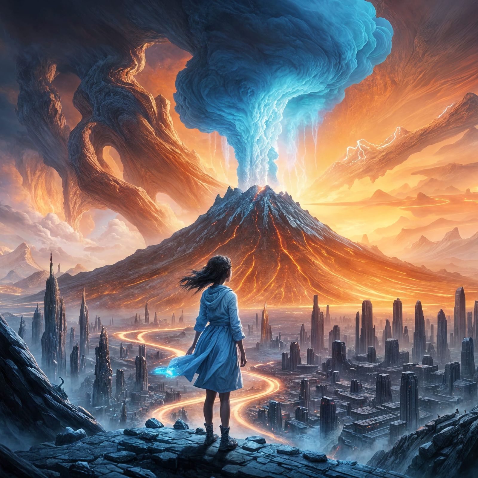 Overlooking the ruined city  by @Tempest