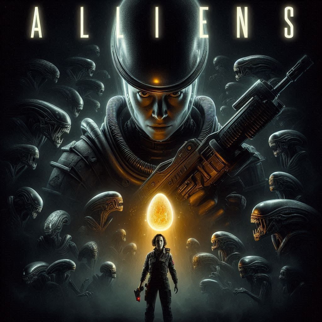 Aliens 2 movie poster concept..Ripley’s back!