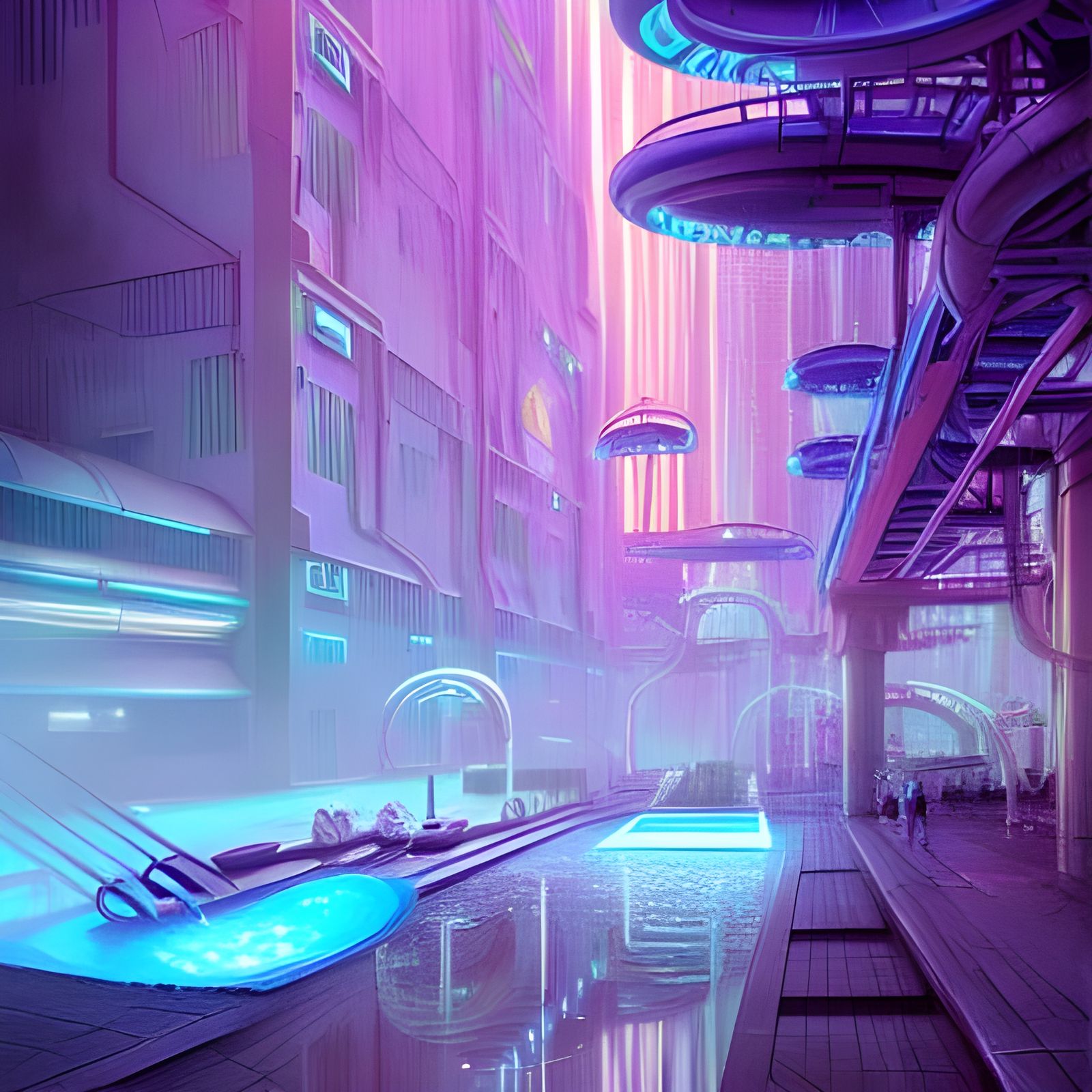 yes, the hotel of the future does have a pool