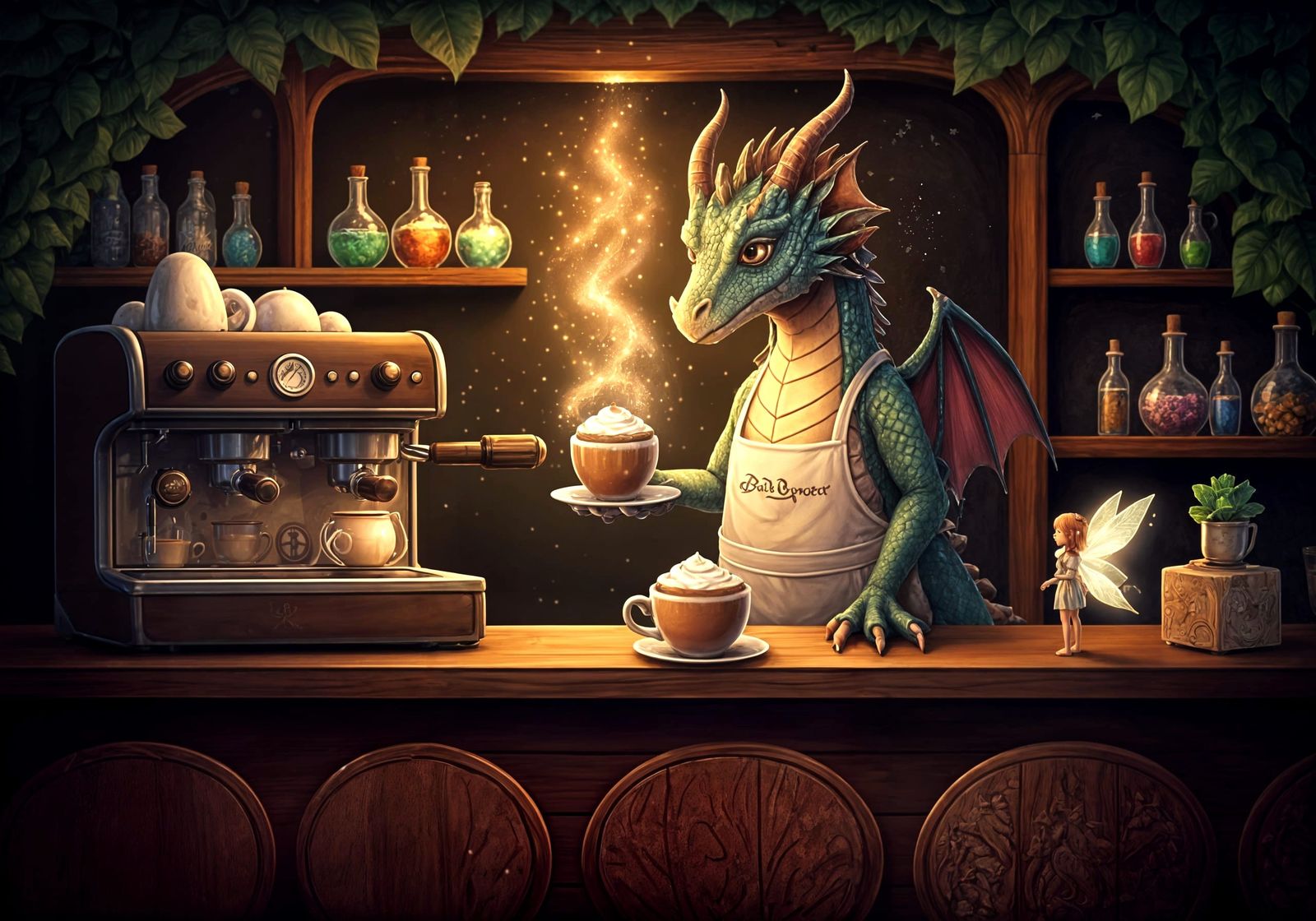 Enchanted Dragon's Breath Café  by @KBunny001