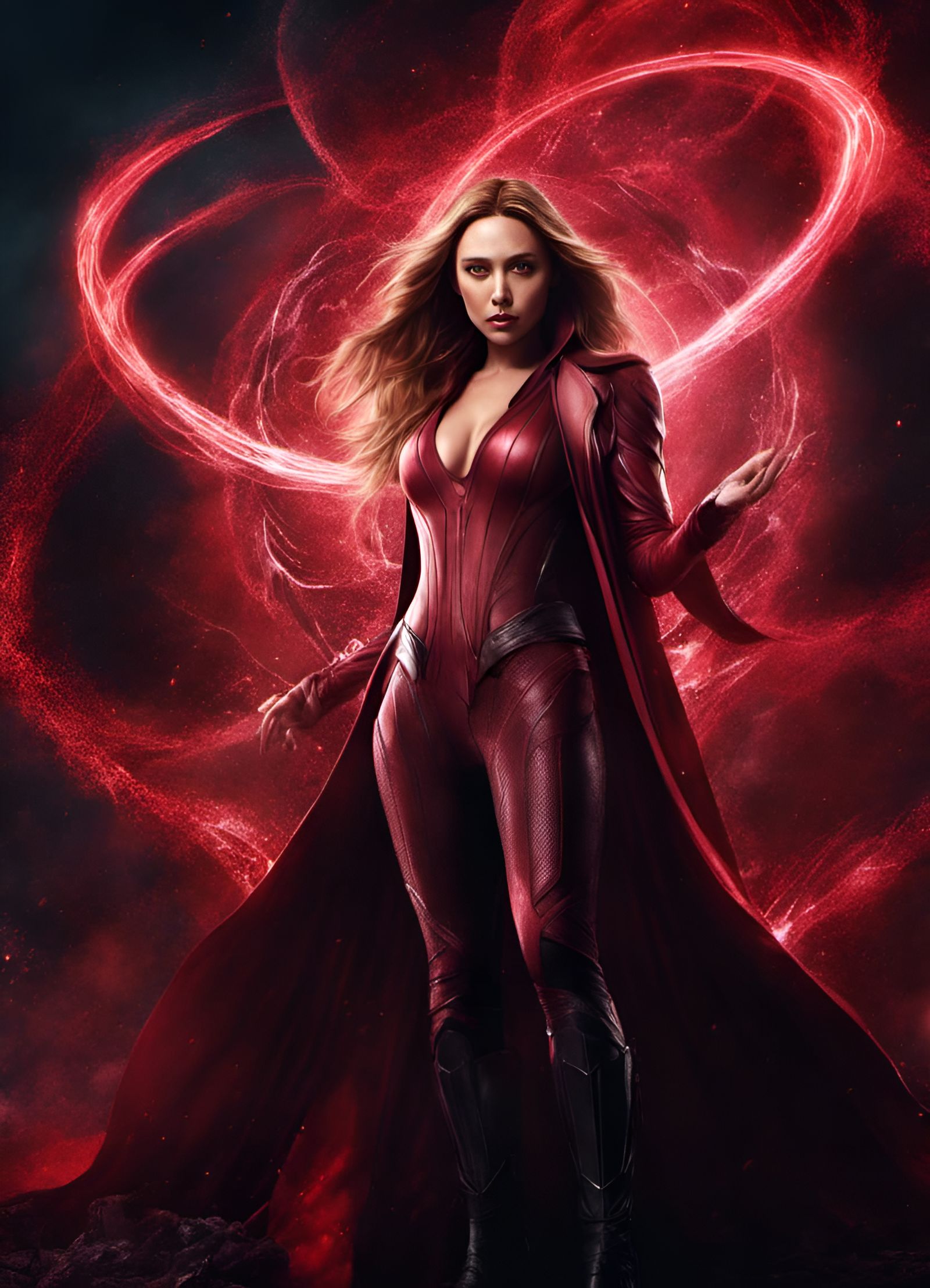 Scarlet Witch - AI Generated Artwork - NightCafe Creator