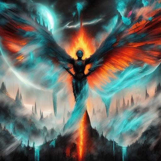 <lora:Smoke Abstract:1.0> ice and fire