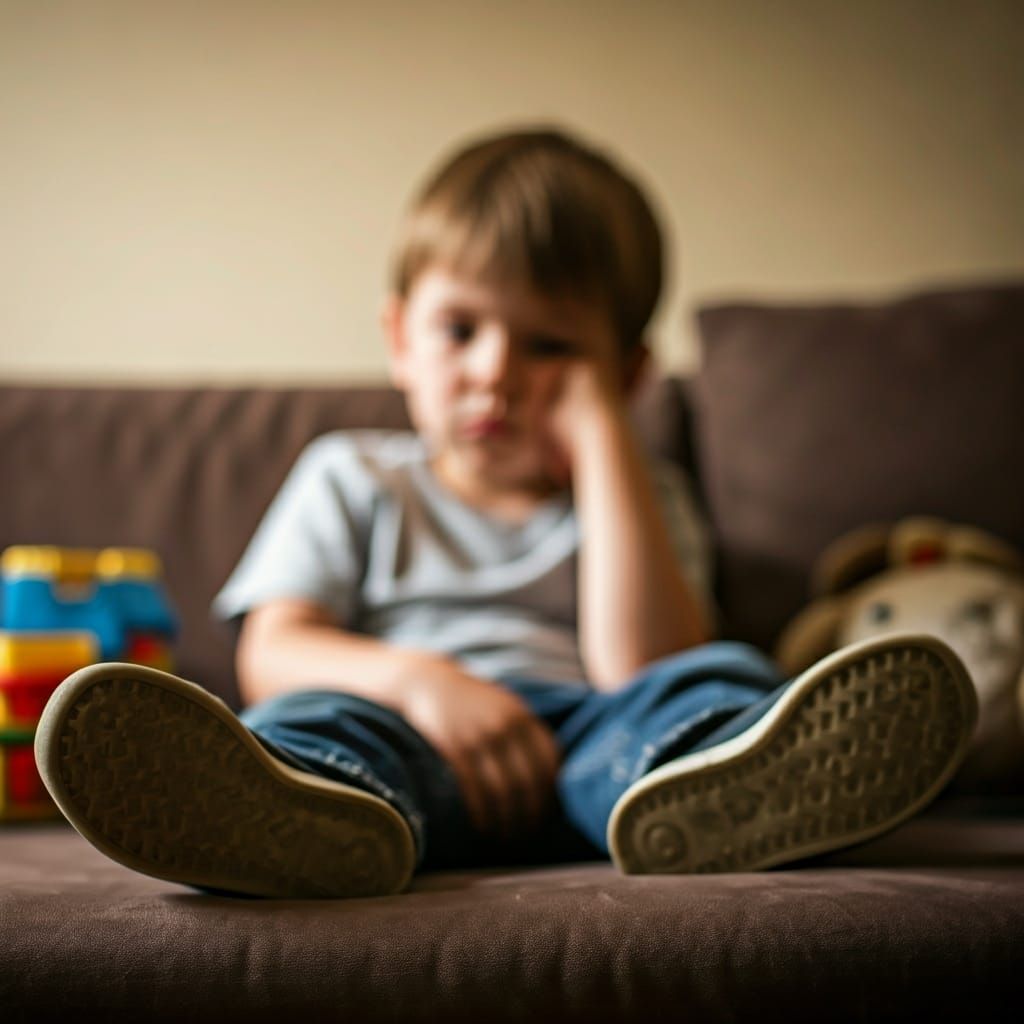 Child's Boredom: An Edward Hopper-esque Portrait