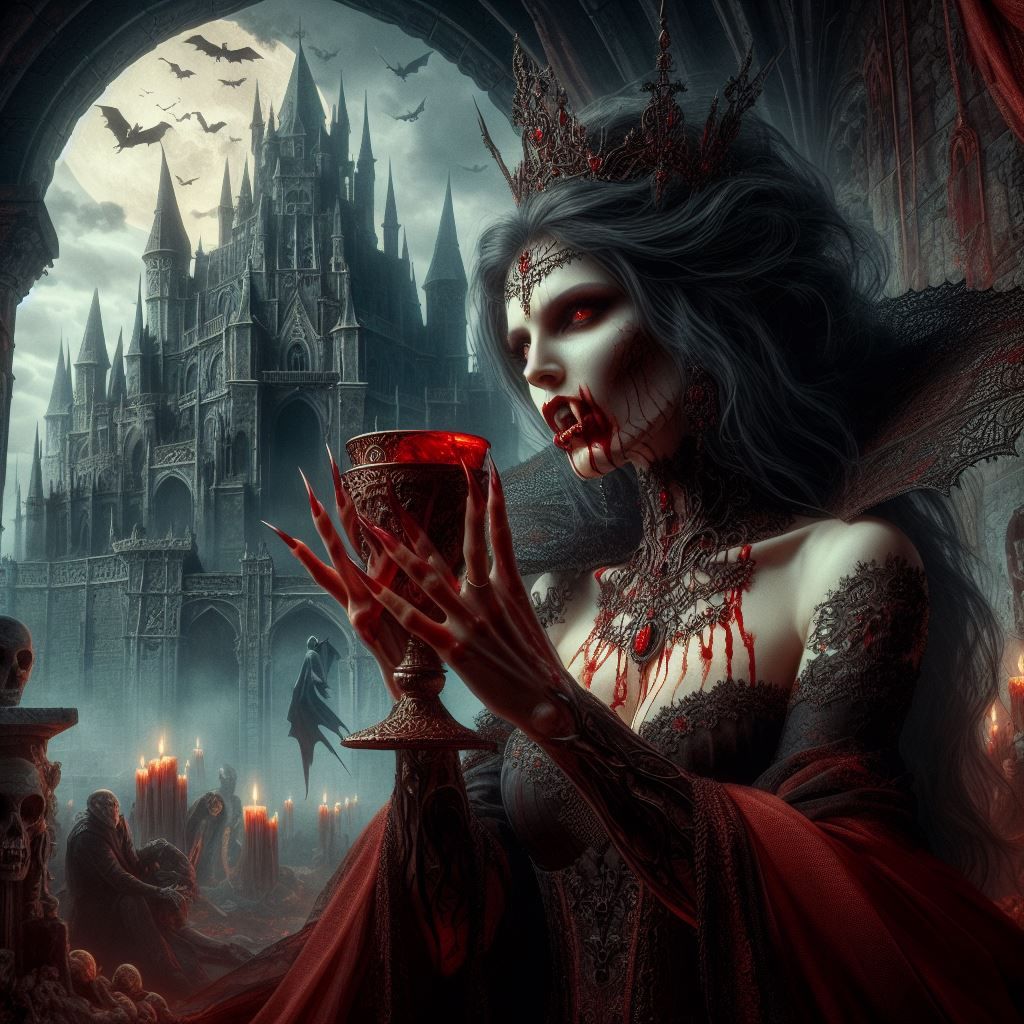 Vampire Queen 1 - AI Generated Artwork - NightCafe Creator