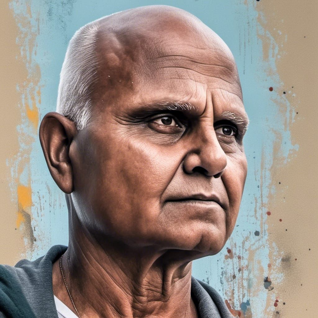 Hyperrealistic, splash art, concept art, close-up portrait o...