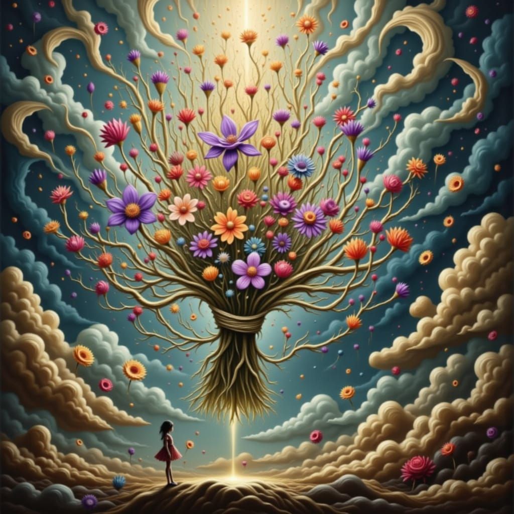 Bowing to the Divine Flower Jar, While Listening to It's Riddles