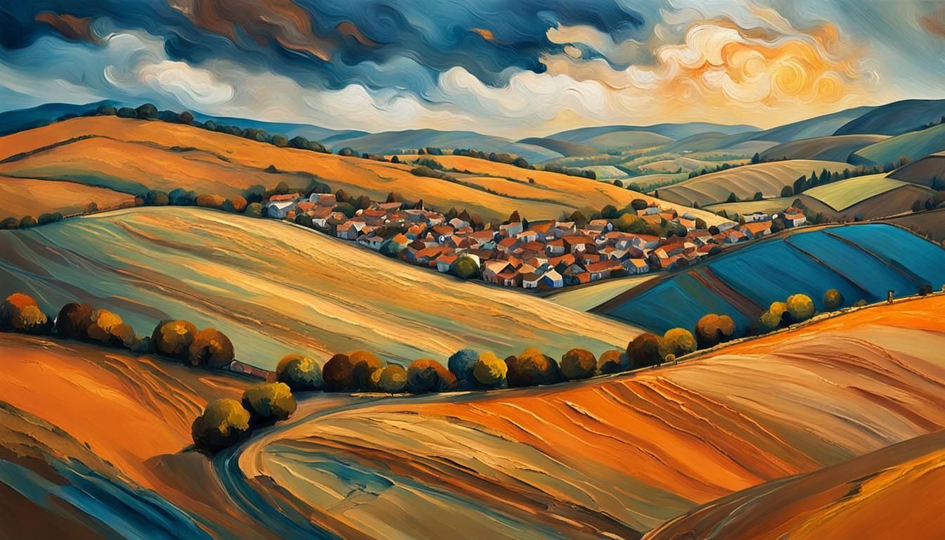 Sand covered hills