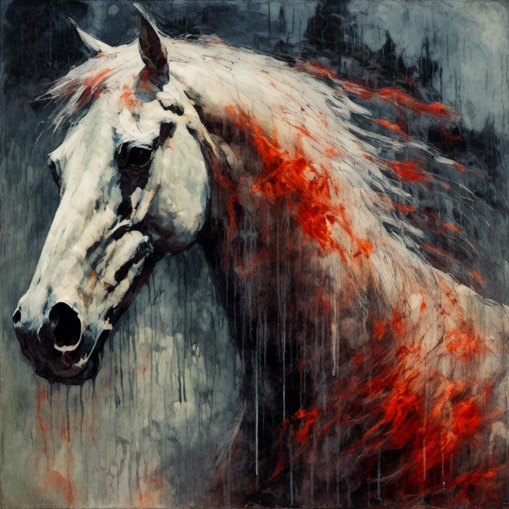 Spectral Horse <lora:Gothic Beauty:1.0> , <lora:Gothic Roman...