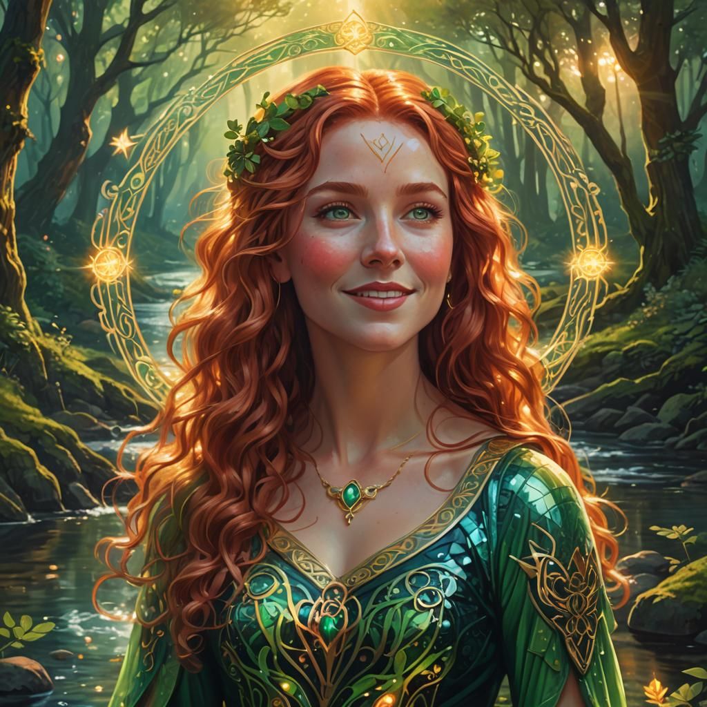 Avatar of Brigid the Celtic Goddess of spring, fertility,poe...