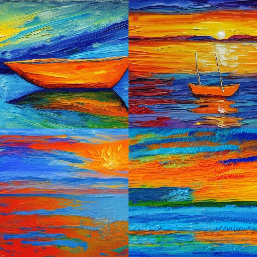  Boat at sunset