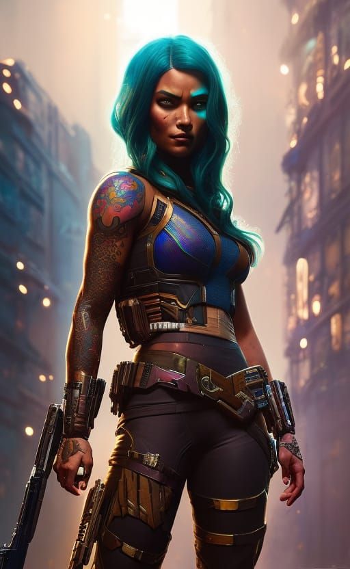 Cyberpunk Gamora