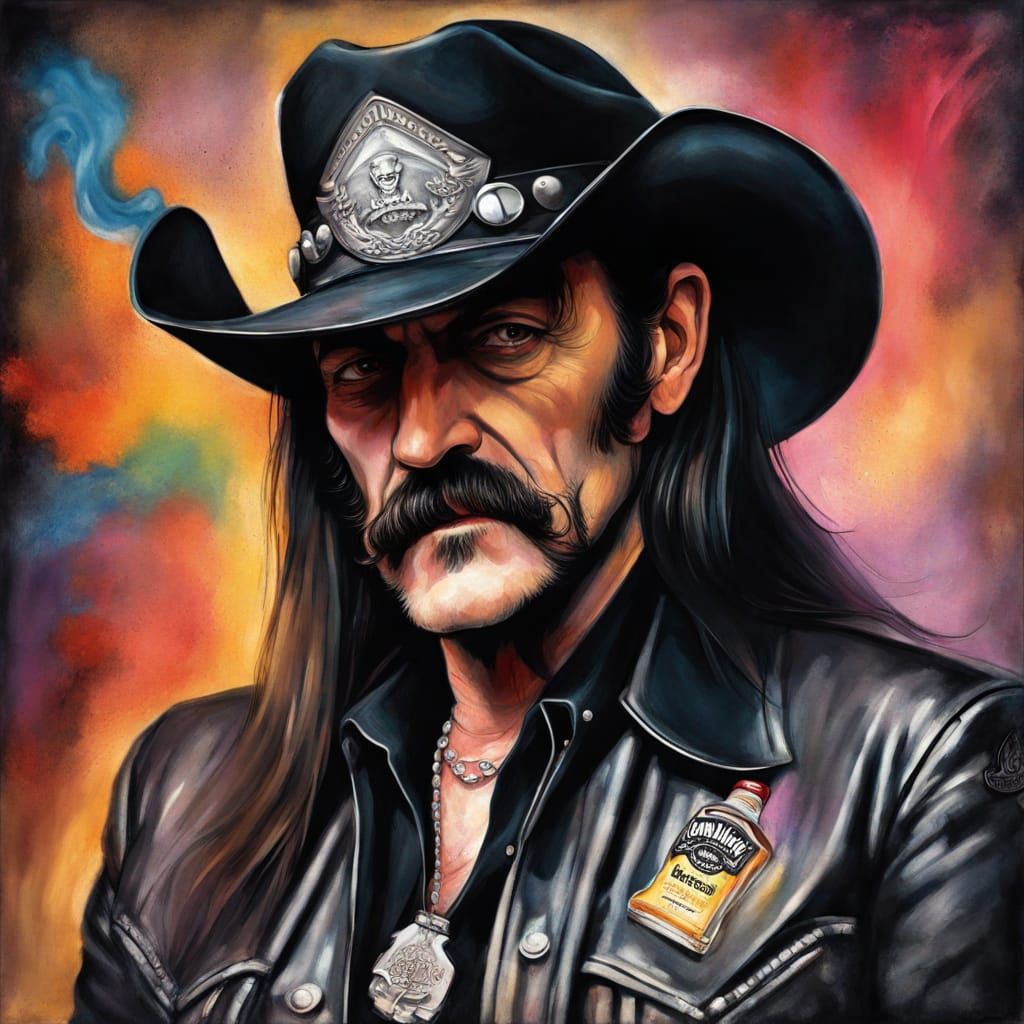 Portrait LEmmy Kilmister of Motörhead