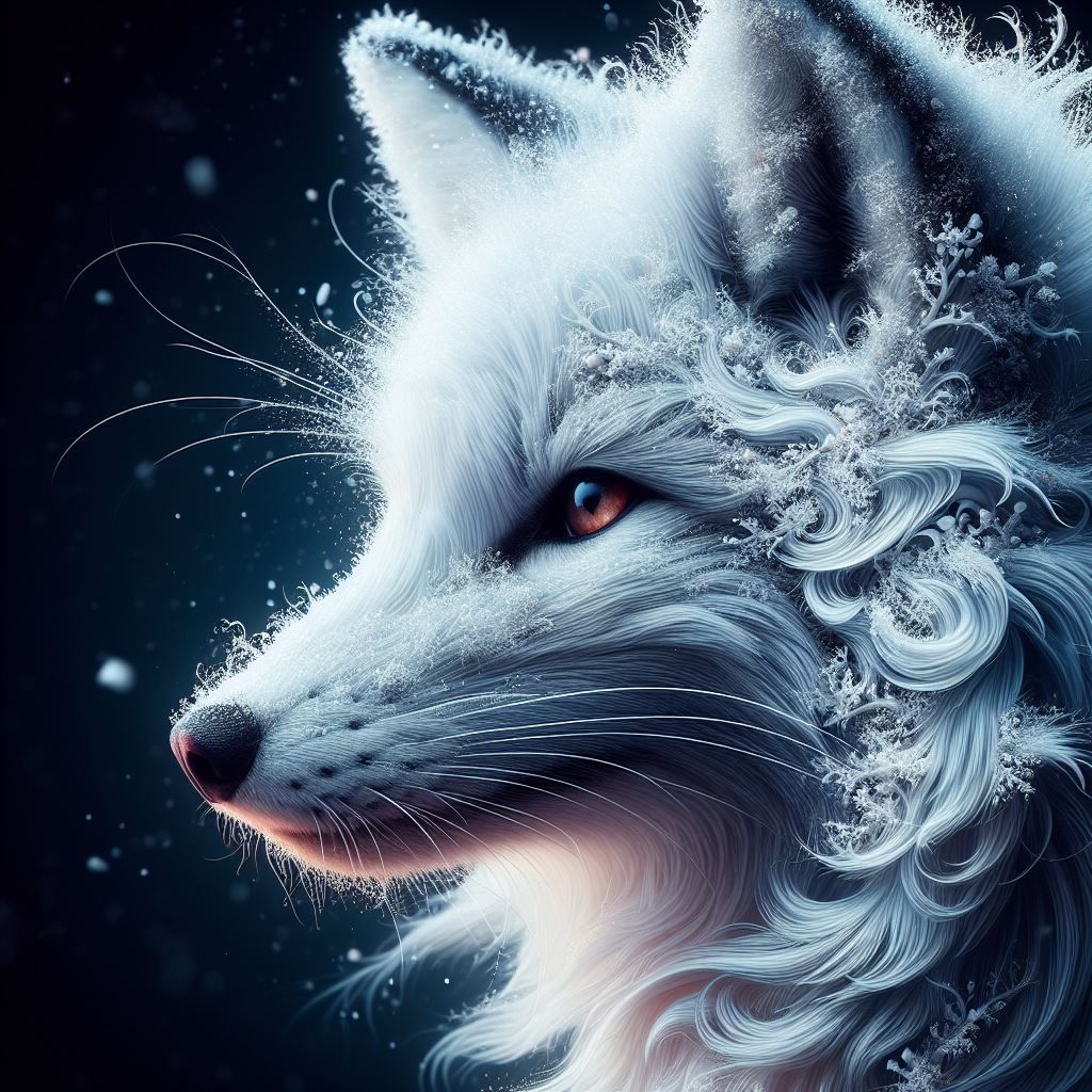 Arctic Fox with Snow in his Fur