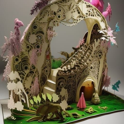 an enchanting paper wonderland   by @Charles