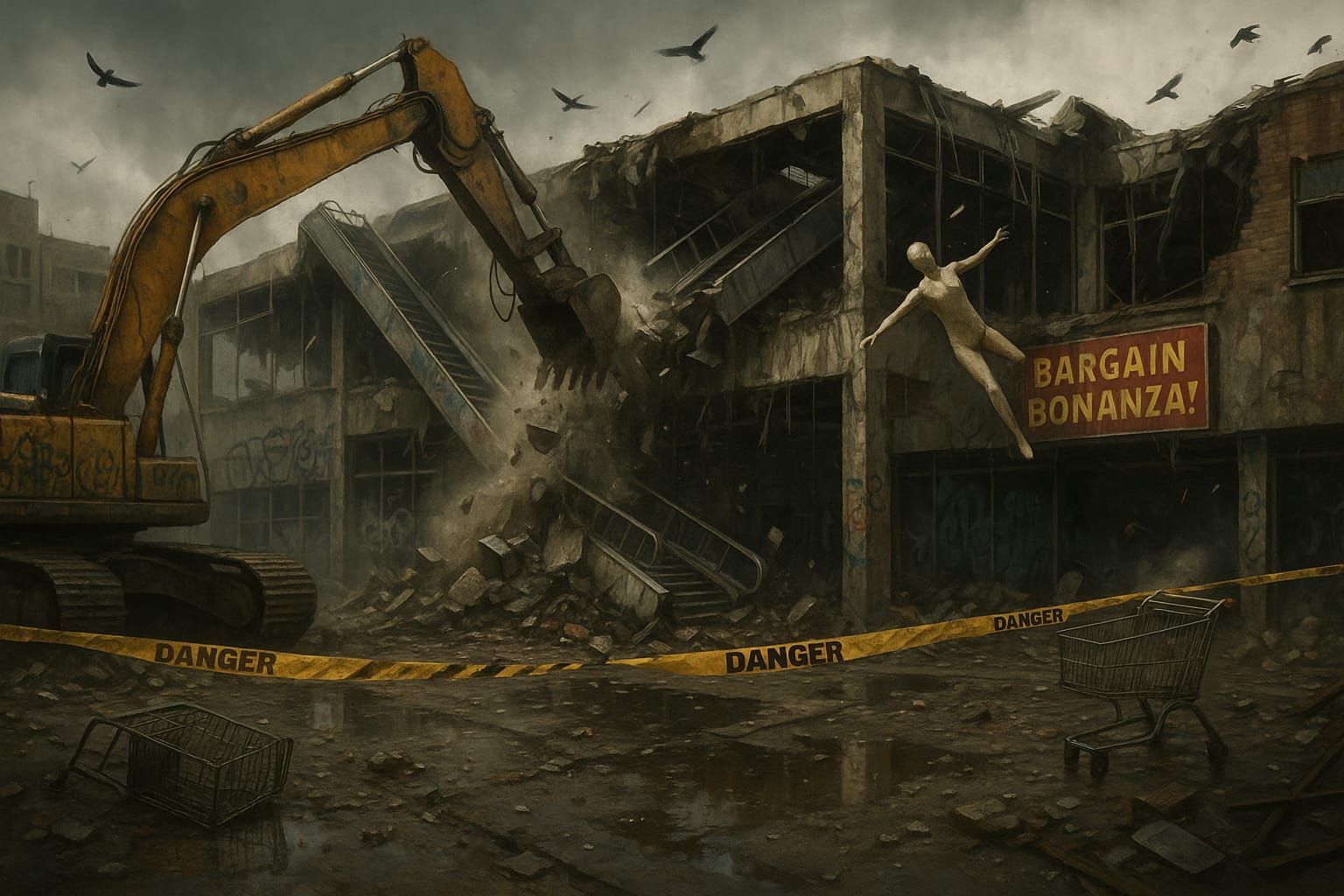 Demolished bargain bonanza.