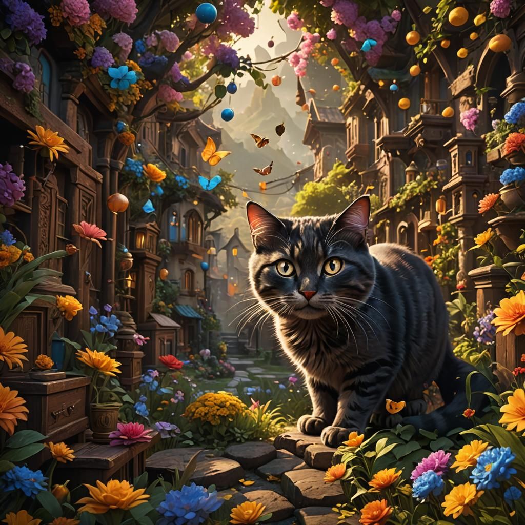 Happiness is a cat.