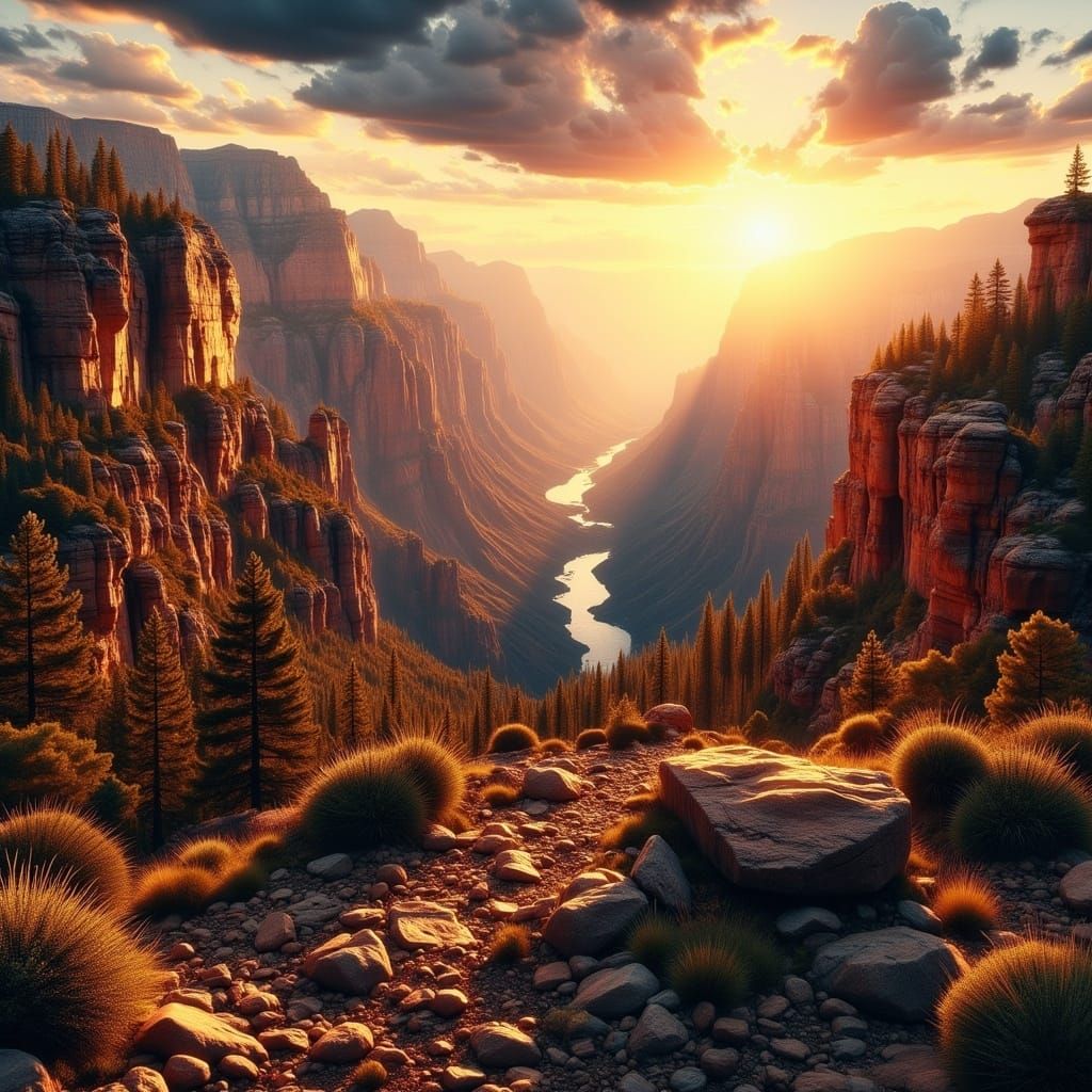 <lora:SuperHyperrealismFlx:1.0> Grand Canyon  by @CBear