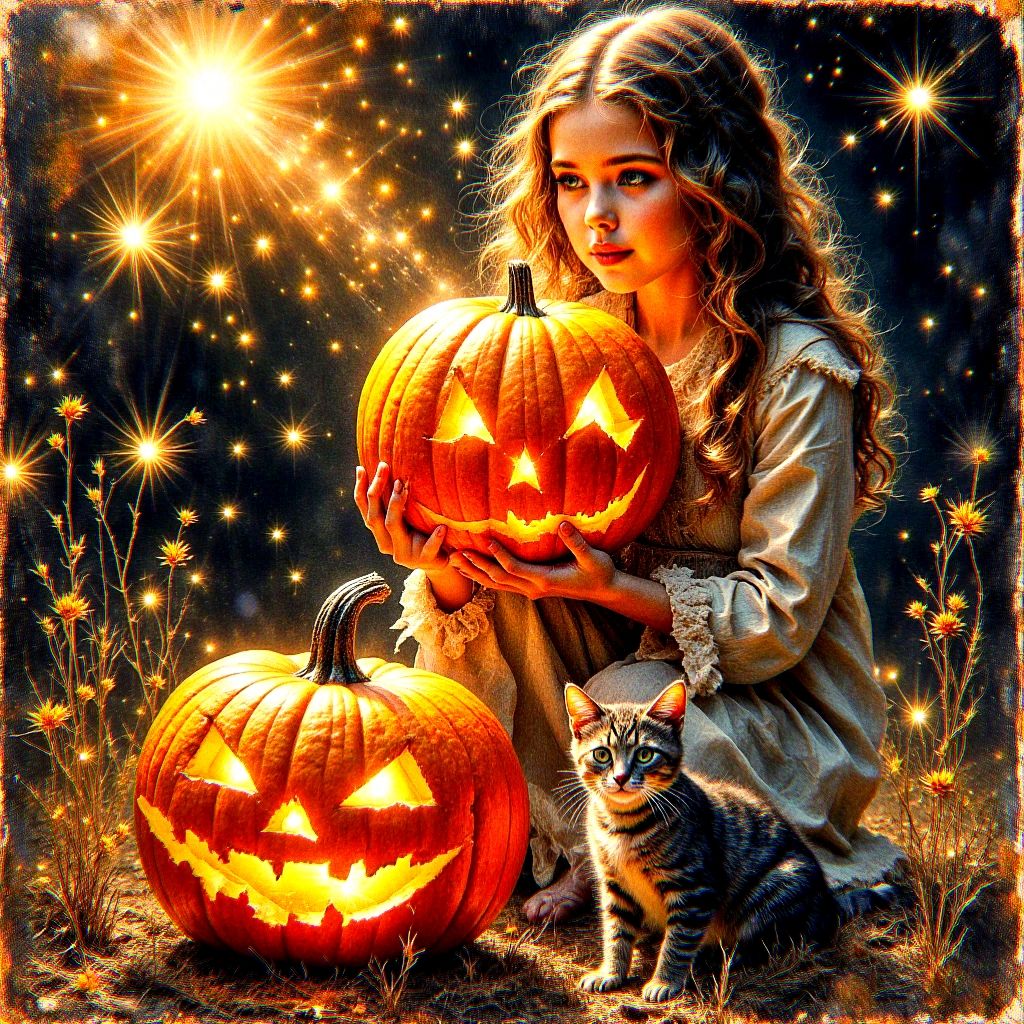 💥💥💥💥Glowing pumpkins ...