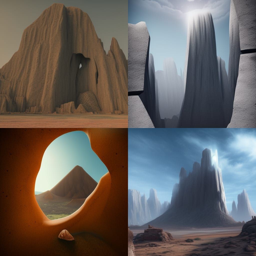 Monolith in the desert