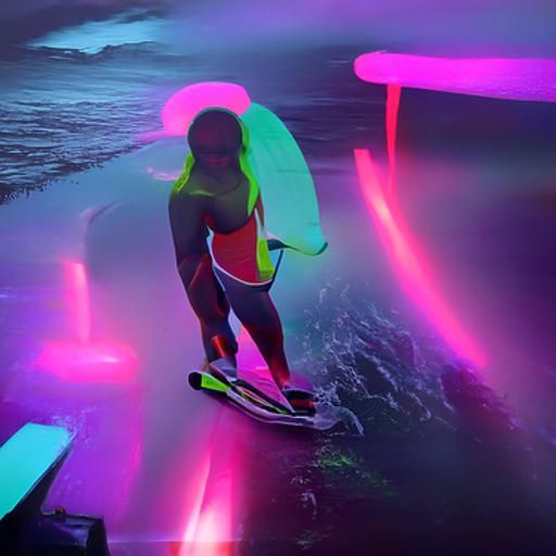 neon surfing