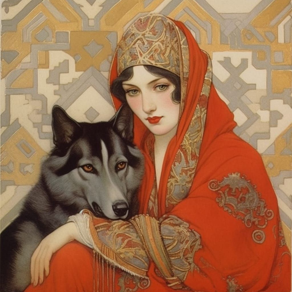 The woman & the wolf