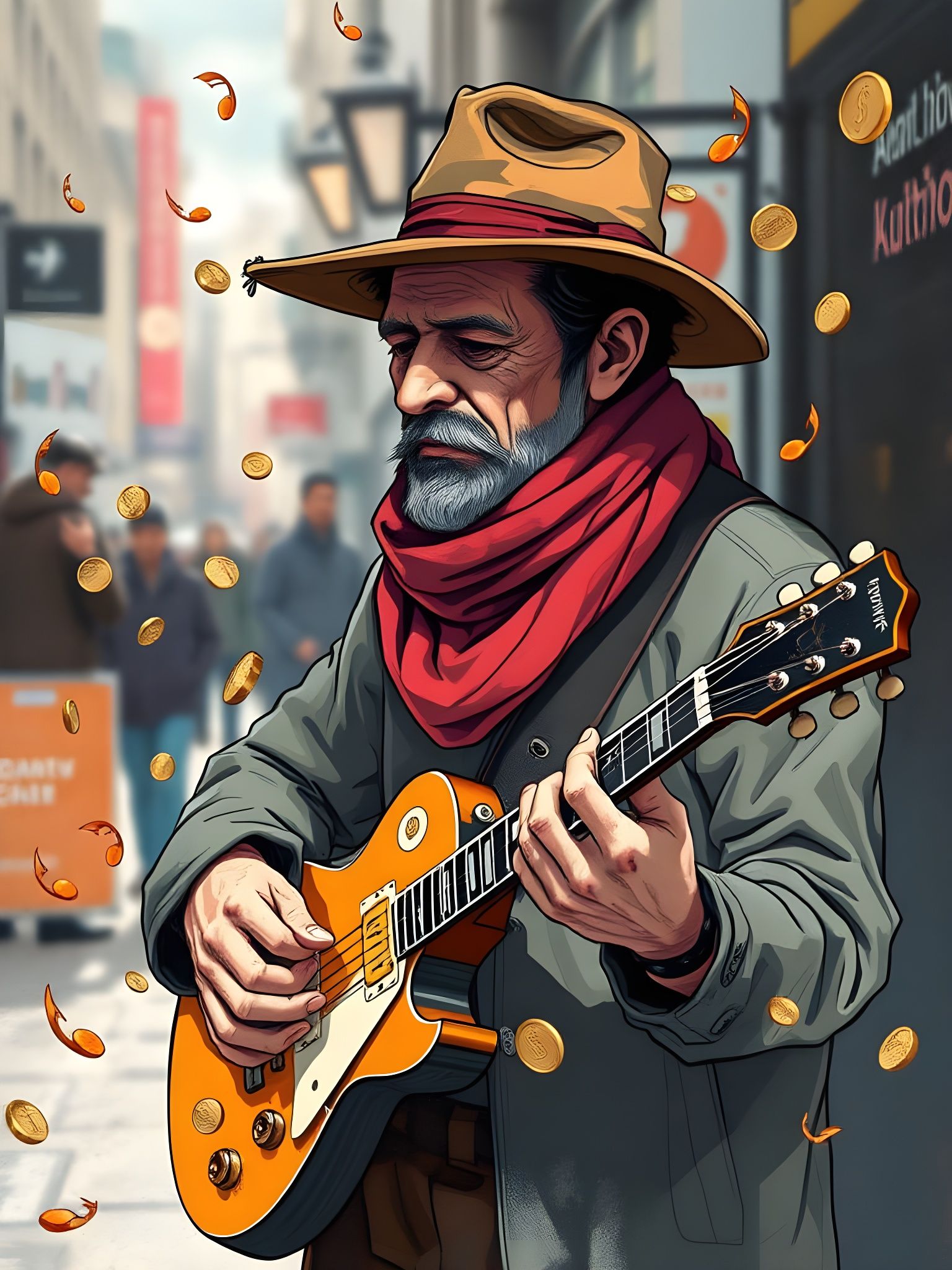 Busker  by @Gary Murakami