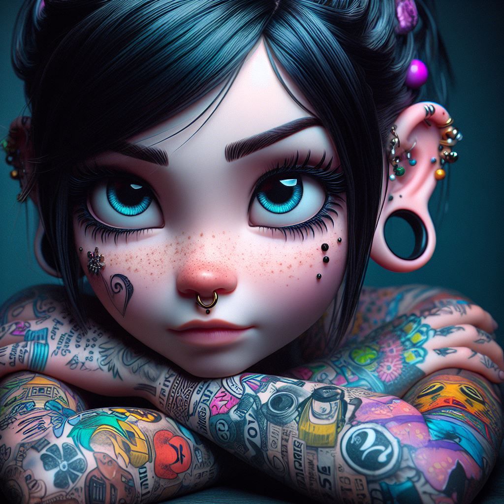 Tattoos... / Vanellope von Schweetz