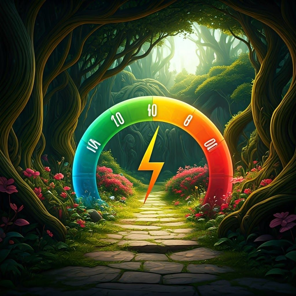 Enchanted Garden Energy Meter Blooms with Whimsical Wonder