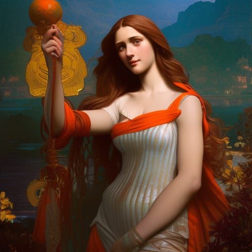 Aphrodite in the Mona Lisa’s position
