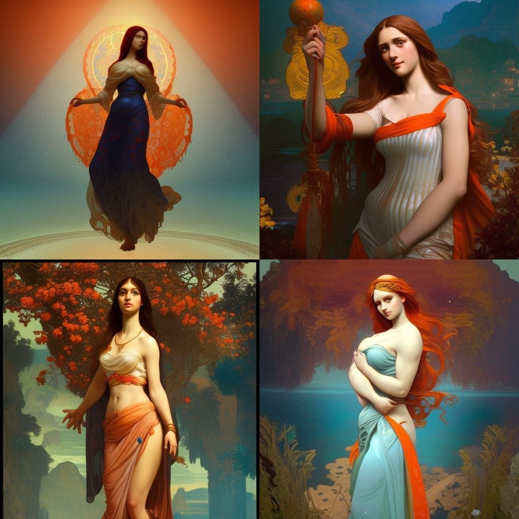 Aphrodite in the Mona Lisa’s position