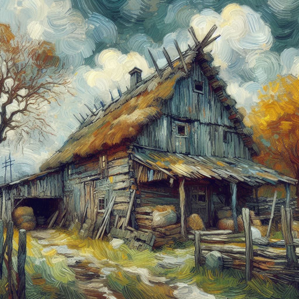 Old barn on the farm