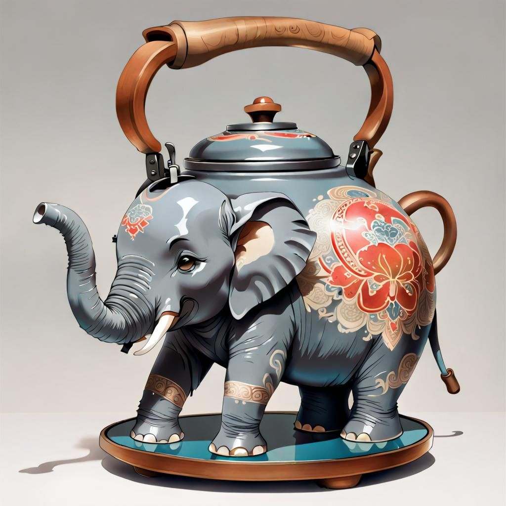 Elephant kettel AI Generated Artwork NightCafe Creator