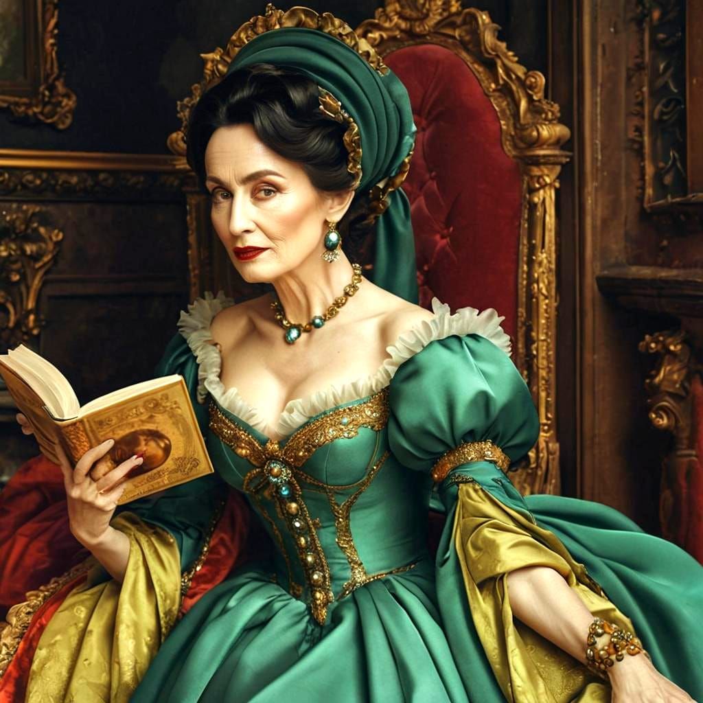 Extravagant Ladies Portrait in Surreal Setting