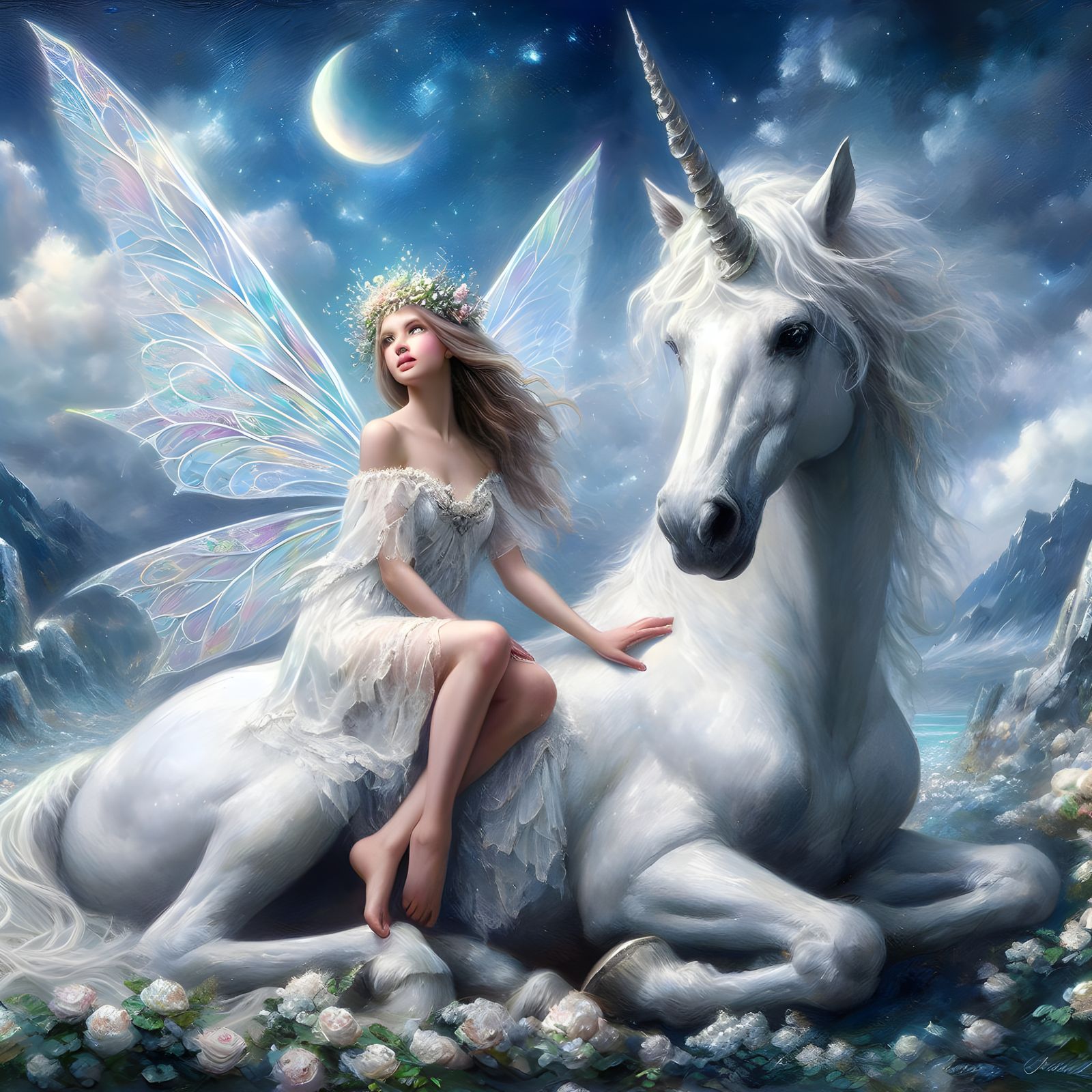Fairy And Unicorn  by @Matriximp
