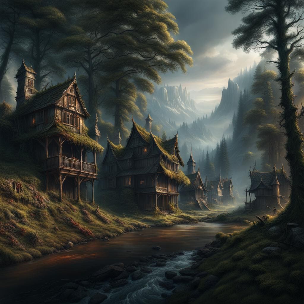 forest bloody and village