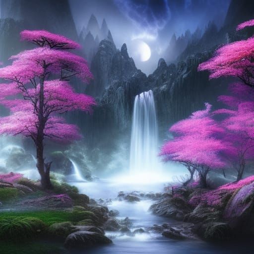 Moonlit landscape