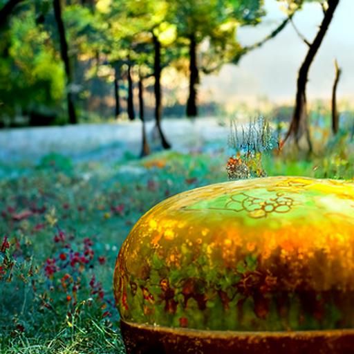 A power stone in the forest