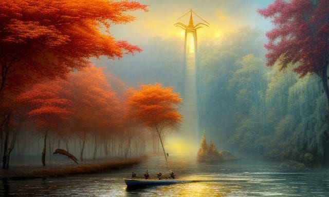 on the boat..